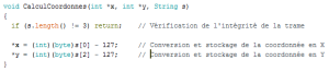 BB8_Fonction CalculCoordonnes