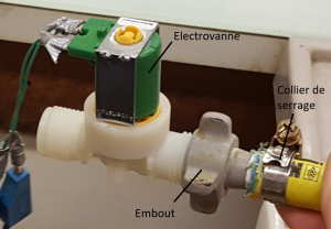 raccordement electrovanne