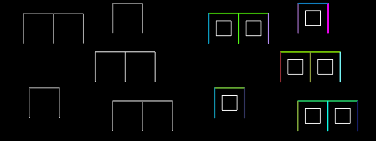 Transformée de Hough sur image parfaite.